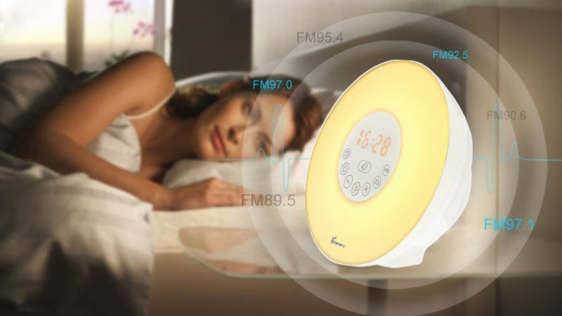 Vansky Sunlight Simulator Alarm Clock, $20 with code SXJIFYAA